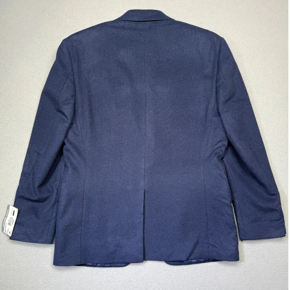 Michael Kors Men's Wool Cashmere Blend Lux Classic-Fit Sport Coat Navy 40R $395